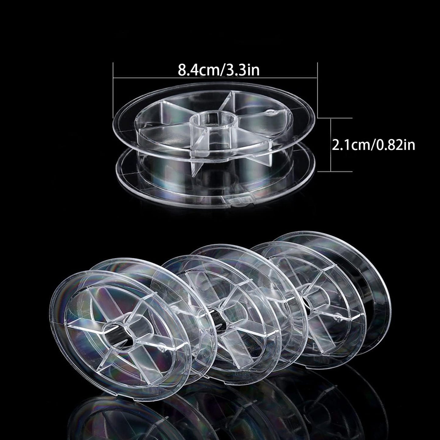 Fish Line - Nylon Thread Fishing Wire (Clear, Blue 8.0)