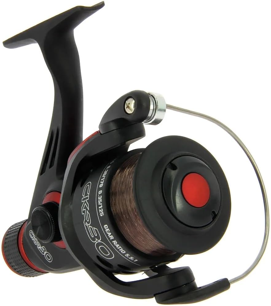 CKR30 Match & Coarse Fishing Reel with Rear Drag Pre Loaded with 8Lb Line