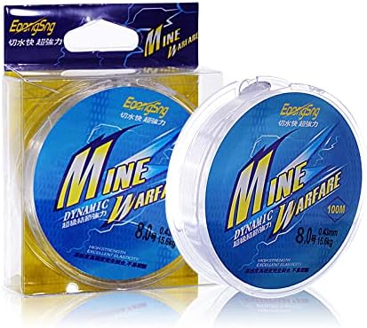 Fish Line - Nylon Thread Fishing Wire (Clear, Blue 8.0)