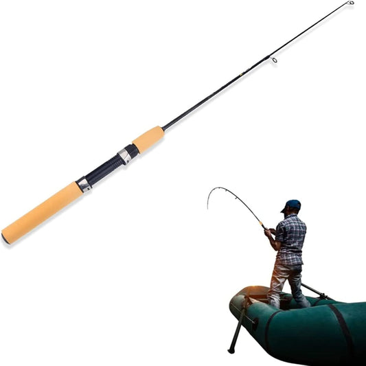 Telescopic Fishing Rod, Portable Ice Fishing Rod, Outdoor Winter Fishing Rod Pole, Carbon Fiber Retractable Mini Fishing Pole, Fishing Tackle Tool, Travel Fishing Rod Tool