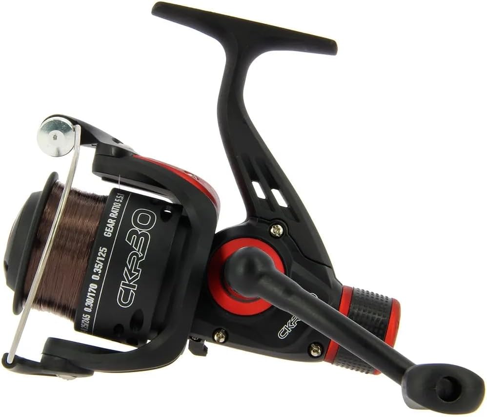 CKR30 Match & Coarse Fishing Reel with Rear Drag Pre Loaded with 8Lb Line