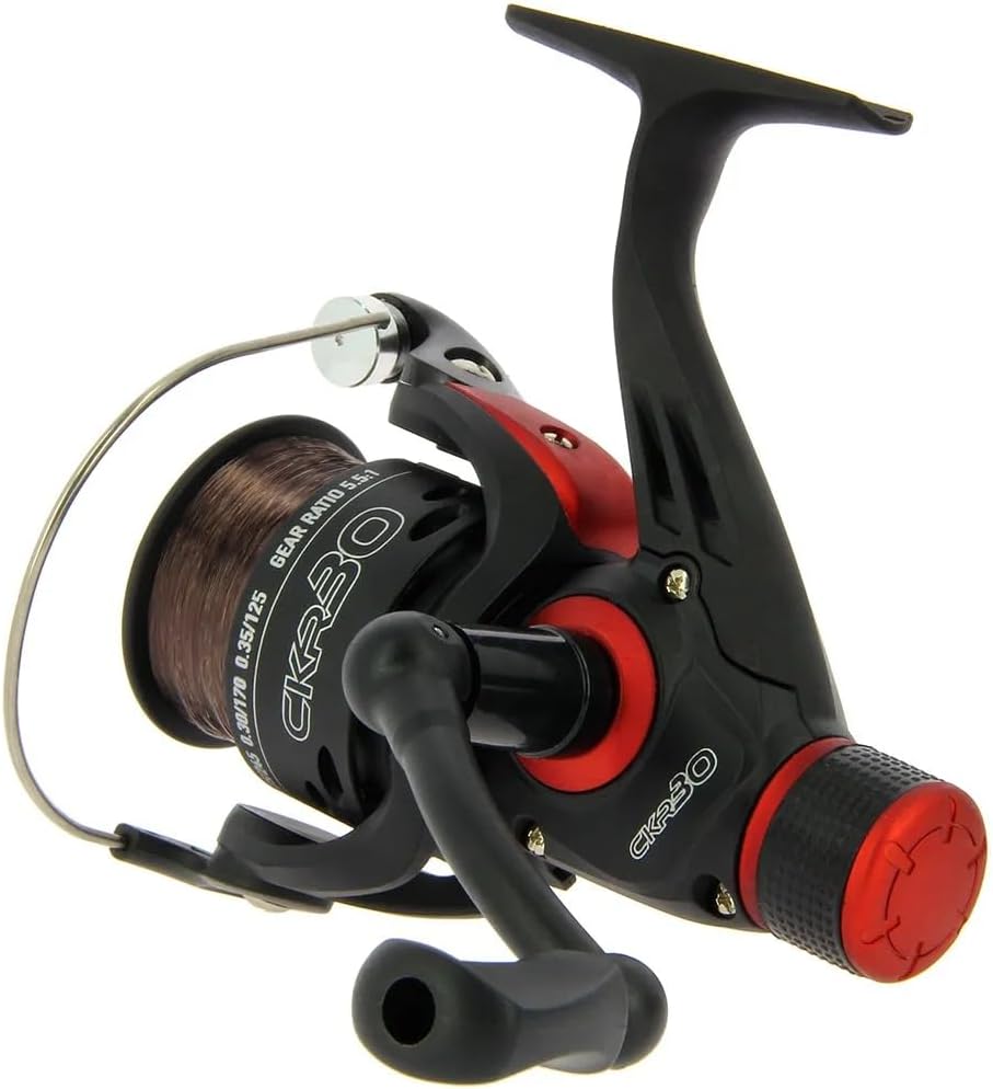 CKR30 Match & Coarse Fishing Reel with Rear Drag Pre Loaded with 8Lb Line
