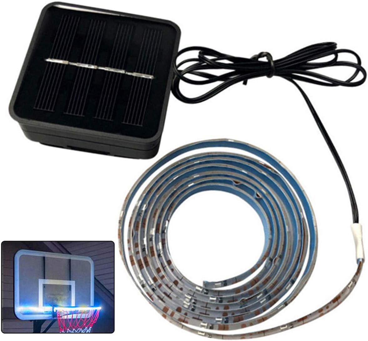 Basketball Hoop LED Light Waterproof- In- The- Dark Basketball Rim Lights Super- Bright Basketball Net Hoop Lamp for Adults Training in Night