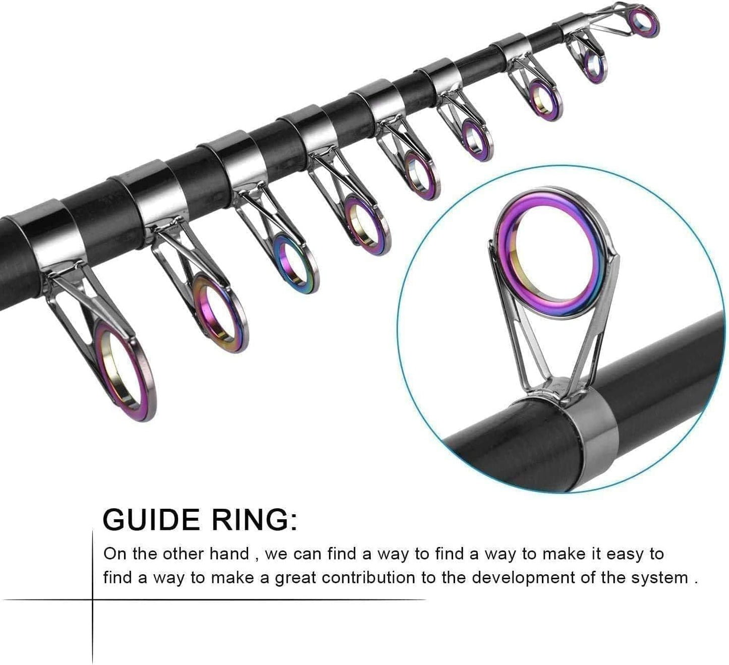 Spinning Rod and Reel Combo Carbon Telescopic Fishing Rod 13BB Fishing Reel Bag Lures Line Hooks Set for Travel Surf Saltwater Freshwater