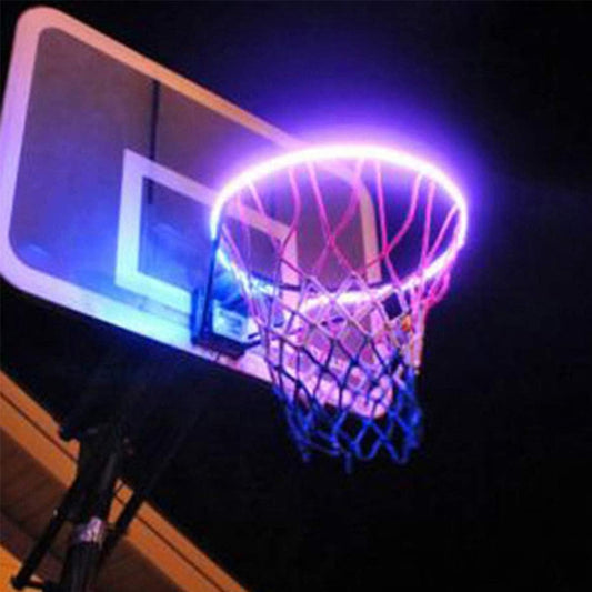 Basketball Hoop LED Light Waterproof- In- The- Dark Basketball Rim Lights Super- Bright Basketball Net Hoop Lamp for Adults Training in Night