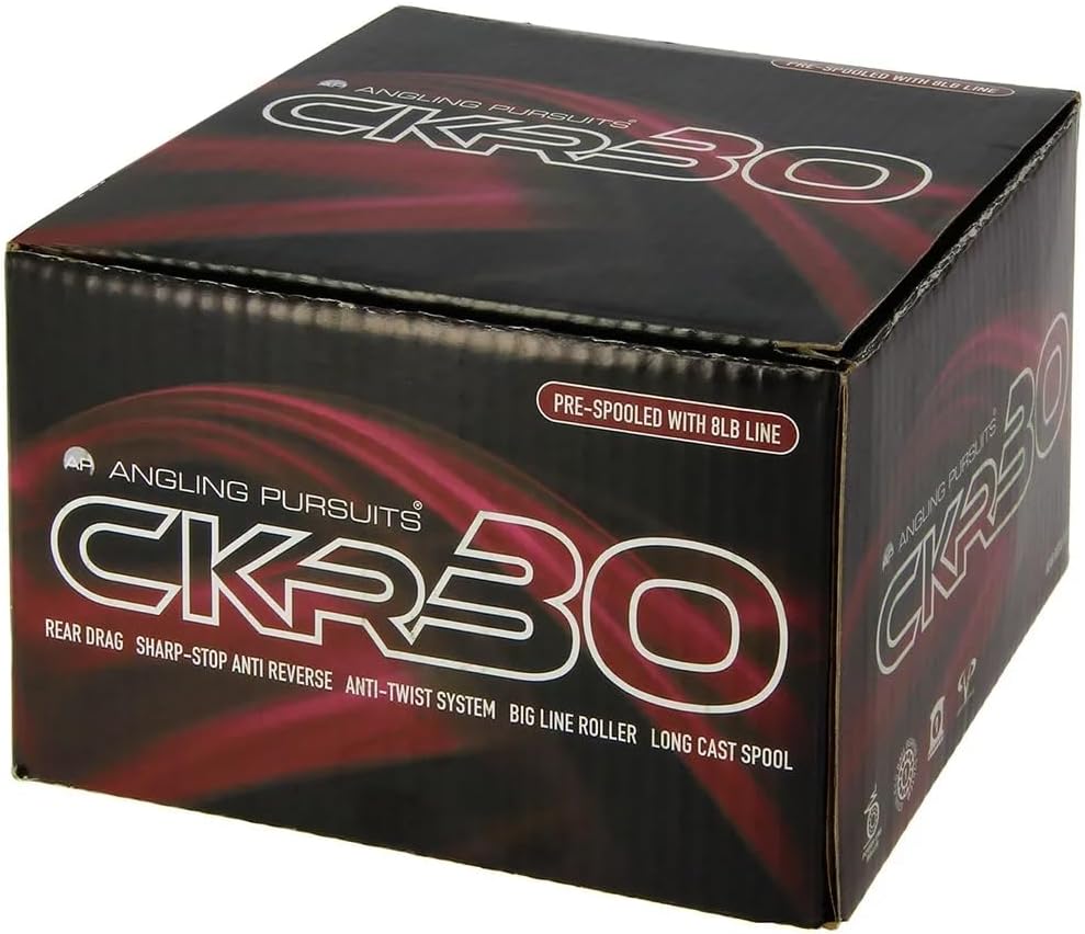 CKR30 Match & Coarse Fishing Reel with Rear Drag Pre Loaded with 8Lb Line