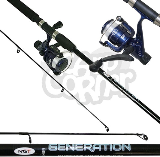 Generation Combo 7Ft 2 Piece Rod & Reel Fishing Set Ideal for Travel Kayak