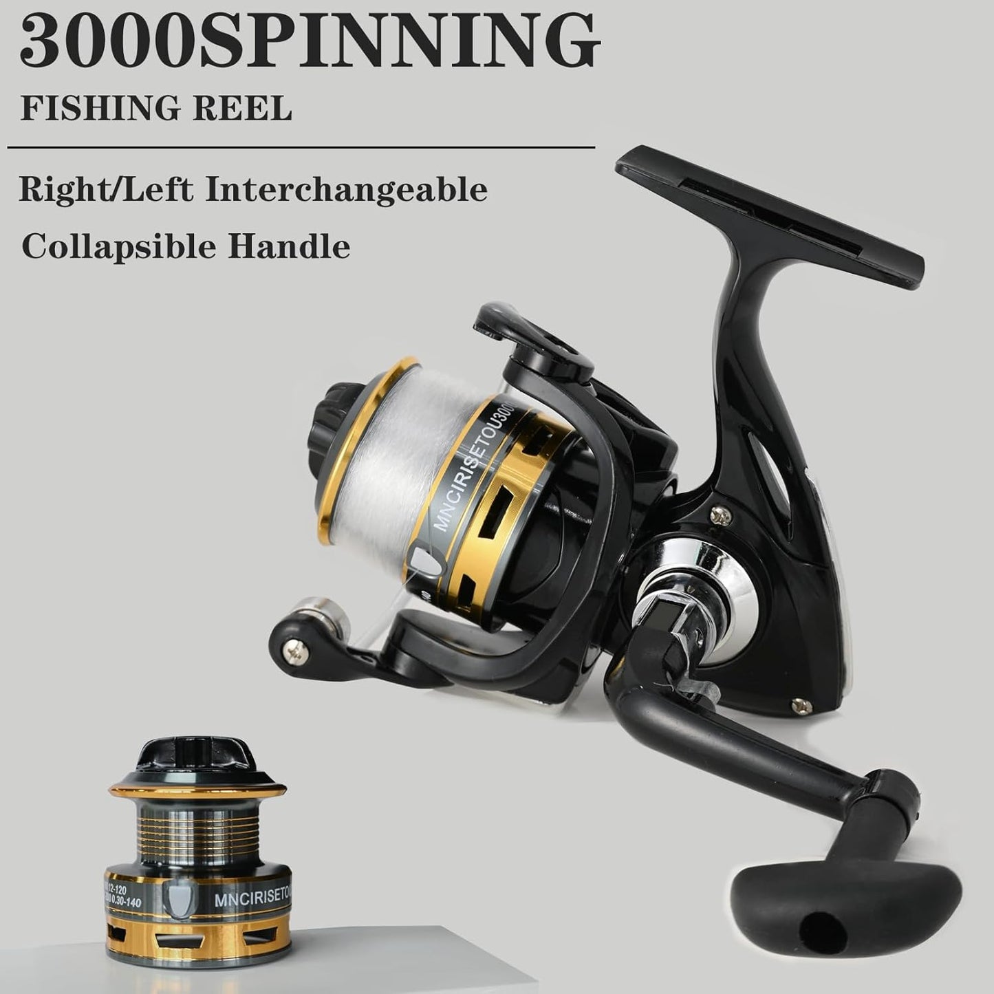 Fishing Pole Combo Set,2.1M/6.89Ft 145Pcs Fishing Accessories Kit Carbon Fiber Fishing Pole Fishing Line 12 +1BB Spinning Reels Fishing Carrier Bag for Travel Saltwater Freshwater