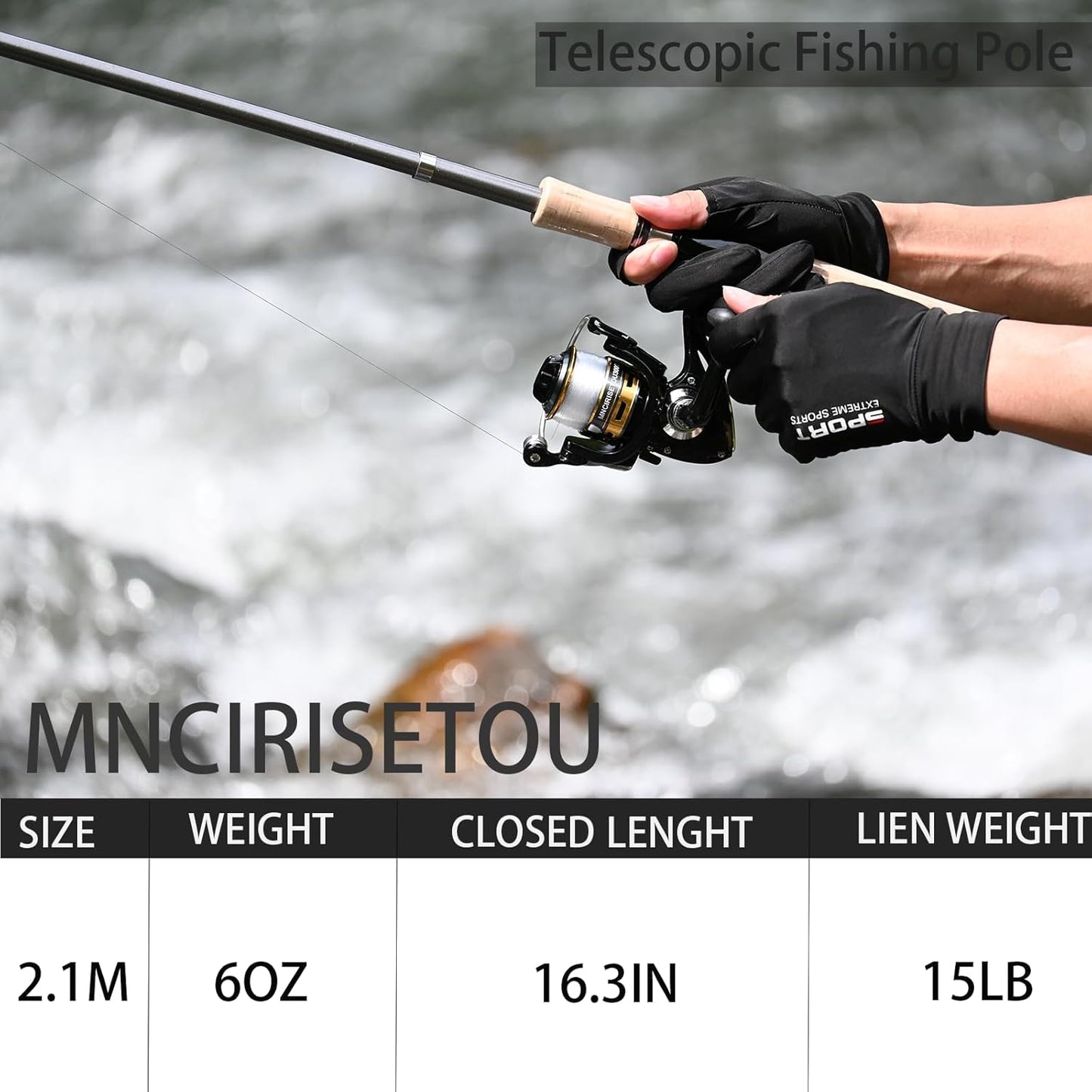 Fishing Pole Combo Set,2.1M/6.89Ft 145Pcs Fishing Accessories Kit Carbon Fiber Fishing Pole Fishing Line 12 +1BB Spinning Reels Fishing Carrier Bag for Travel Saltwater Freshwater