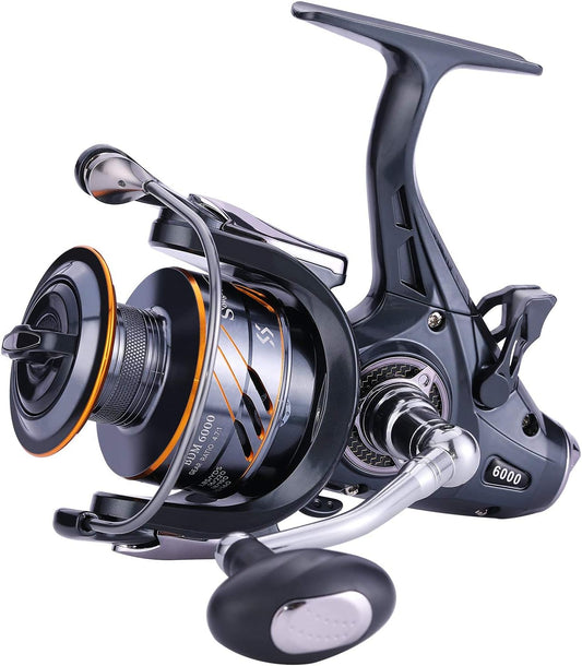 Carp Fishing Reel，5+1 Shielded Stainless Steel Bb-Carbon Fiber Drag Carp Reels, for Saltwater or Freshwater Spinning Reels, Fishing Reels