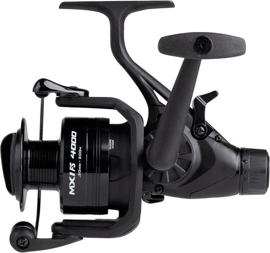 MX1 FS Allround Fishing Reel - Spinning Free Spool Freshwater Carp Fishing Reels and Deadbait Pike & Zander Anglers - Robust and Lightweight Black Aluminium - 2+1 Bearings