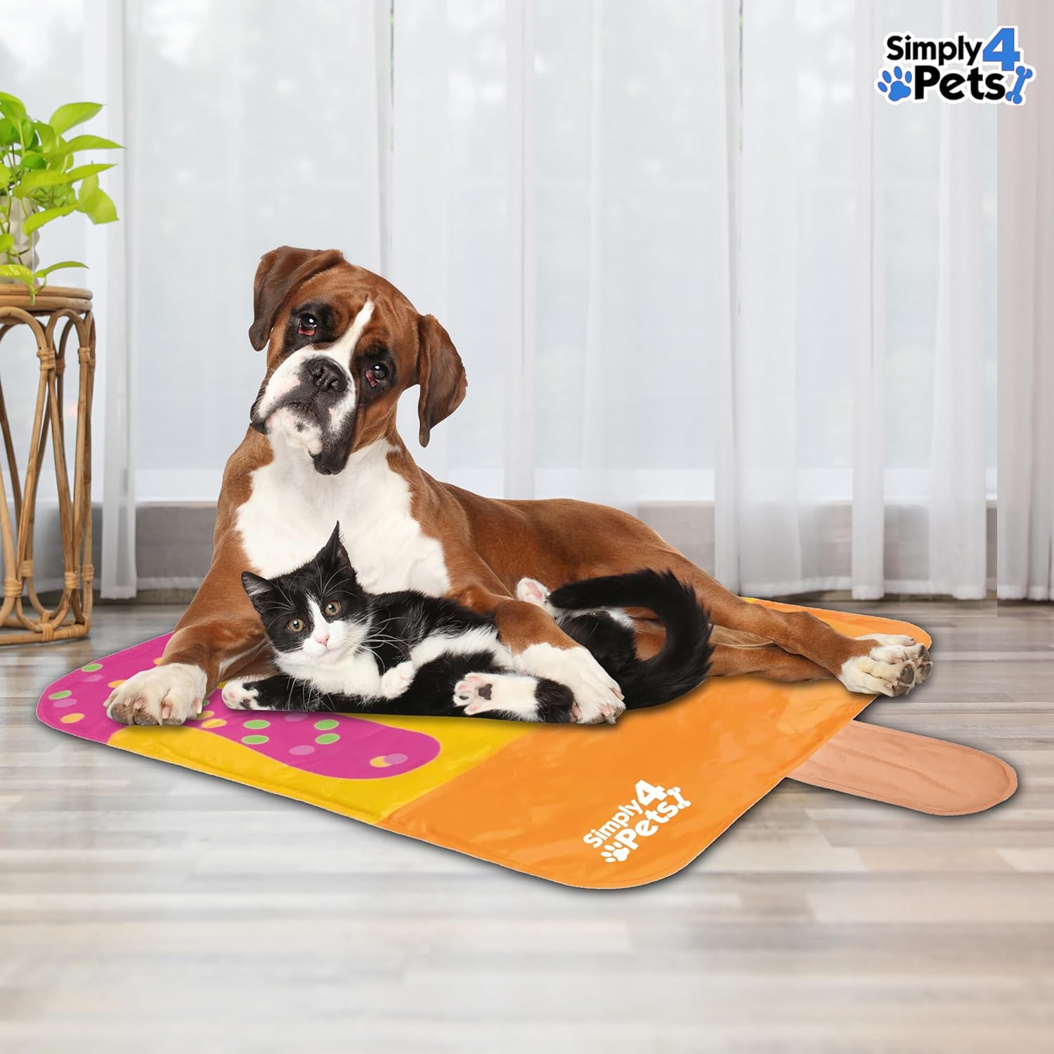 Cooling Mat for Dogs & Cats Non-Toxic Gel Self Cooling Pad for Summer Portable Water-Resistant Cat Dog Bed Pets Sleeping Mats, Easy to Clean Indoor & Outdoor Use